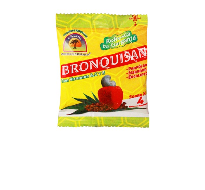 Bronquisan masticable X4